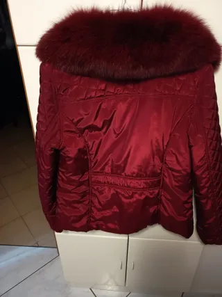 Piumino giacca nero e rosso taglia 50