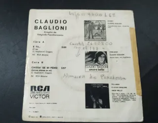 Claudio Baglioni - Disco single
