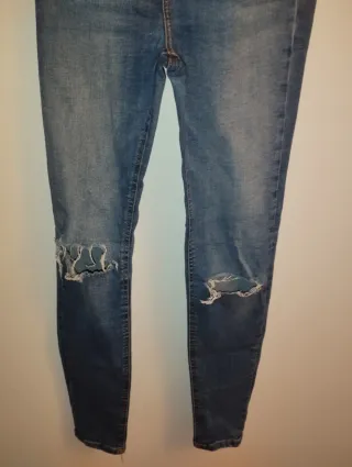 Pantalón vaquero mujer Pull&Bear azul