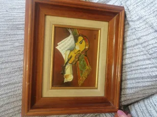 Cuadro Óleo Violín por Ochoa