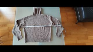 Jersey H&M cuello alto beige T.38