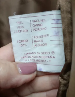 Americana piel beige T40