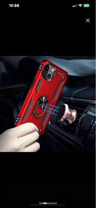 Funda iPhone 14 Pro con Anillo Giratorio