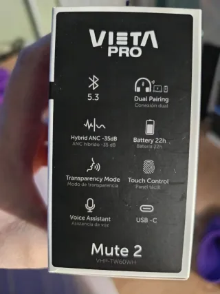 Vieta Pro Mute 2 Auriculares Inalámbricos