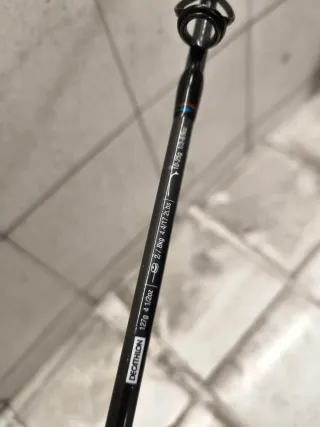 3 cañas eging + carrete Okuma 1000