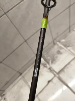 3 cañas eging + carrete Okuma 1000