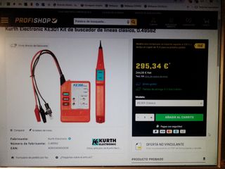 Rastreador de cables KE310 + KE300