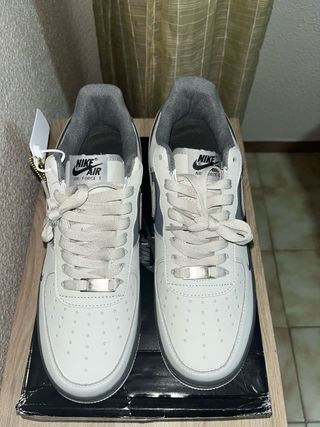 Nike Air Force 1 Hollin Gris Blanco