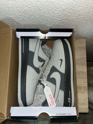 Nike Air Force 1 Hollin Gris Blanco