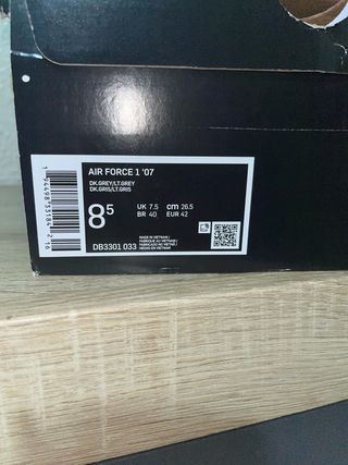 Nike Air Force 1 Hollin Gris Blanco