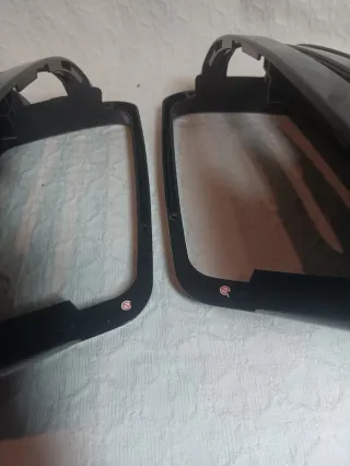 Tapas Cubiertas Espejo Coche Negro