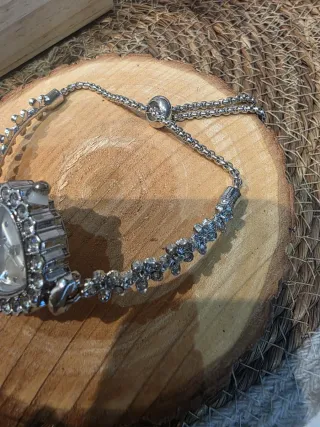 Reloj pulsera corazón pedrería