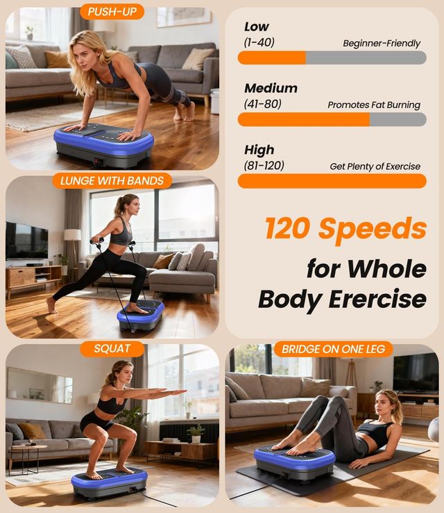 Plataforma Vibratoria 200W - 120 Niveles