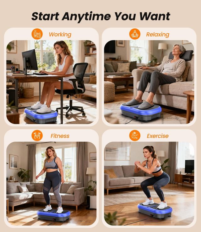 Plataforma Vibratoria 200W - 120 Niveles