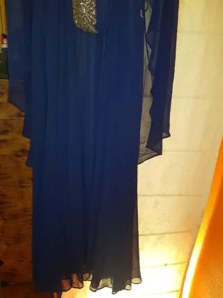 Vestido de fiesta azul Lamusa