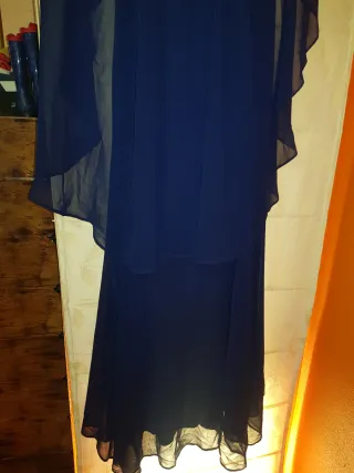 Vestido de fiesta azul Lamusa