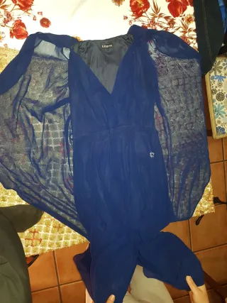 Vestido de fiesta azul Lamusa