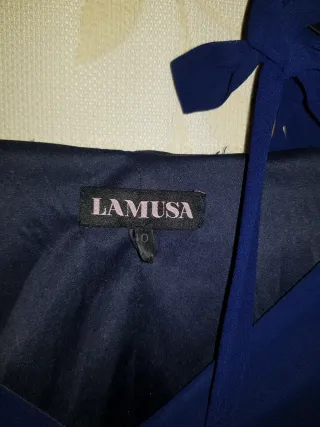 Vestido de fiesta azul Lamusa