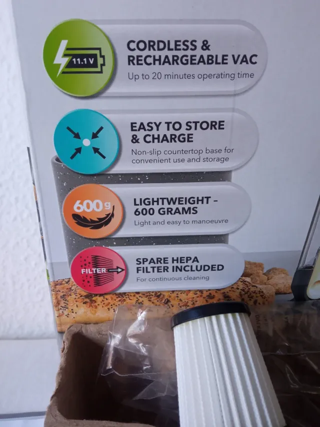 Aspiradora de mano Beldray sin estrenar