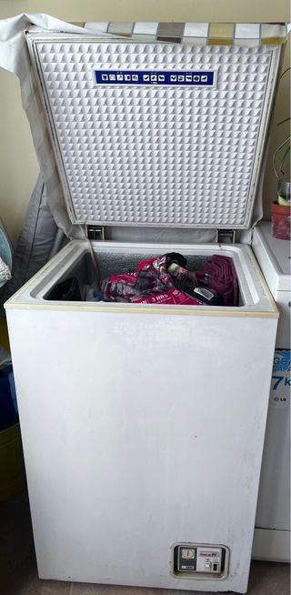 Lavadora LG 7kg A+ y congelador carga superior