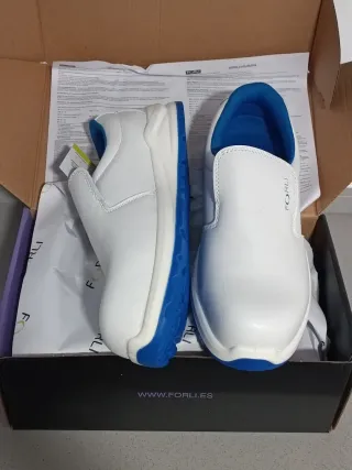 Zapatos de trabajo FORLI blancos y azules