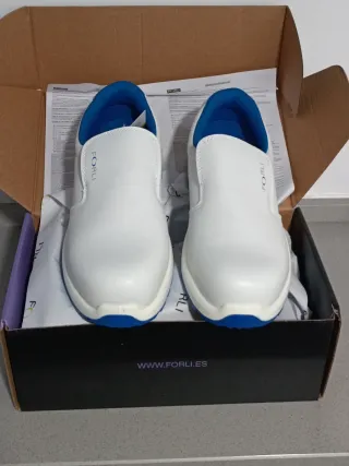 Zapatos de trabajo FORLI blancos y azules