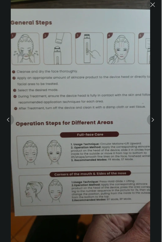 Dispositivo viso bellezza oro rosa