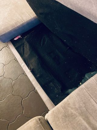 Sofá Chester de tela gris