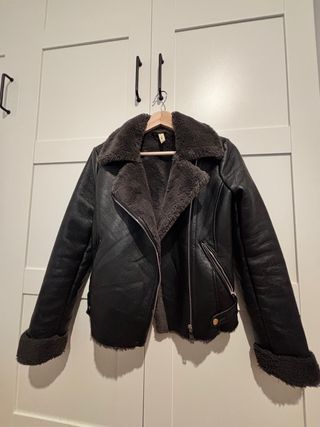 Chaqueta Biker Pelo Mango