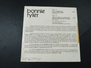 Bonnie Tyler - Disco single