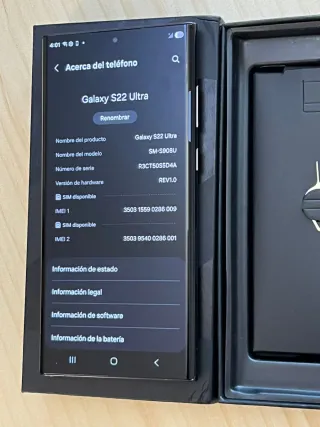 Samsung Galaxy S22 Ultra 5G 128GB Nero