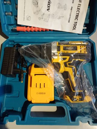 Taladro Percutor/Atornillador Batería YUNXI