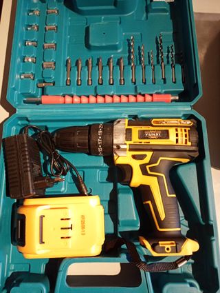 Taladro Percutor/Atornillador Batería YUNXI