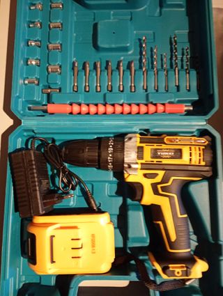 Taladro Percutor/Atornillador Batería YUNXI