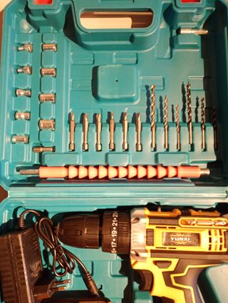 Taladro Percutor/Atornillador Batería YUNXI