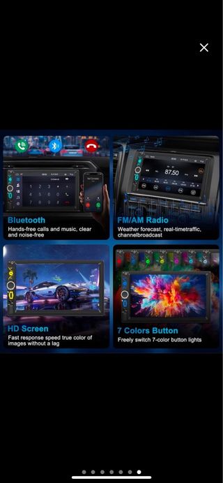 NUEVA Radio Coche 2 DIN CarPlay/Android Auto