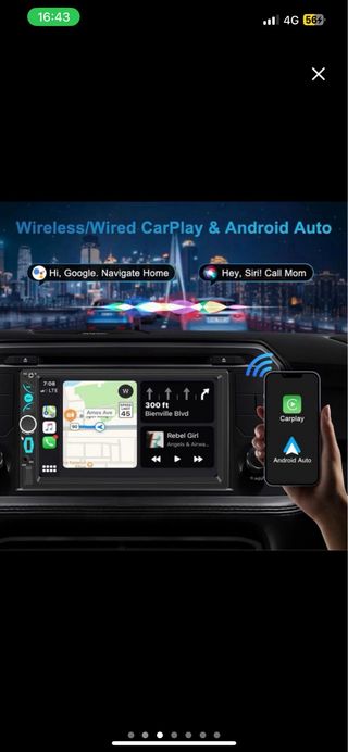 NUEVA Radio Coche 2 DIN CarPlay/Android Auto