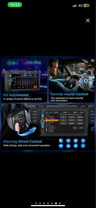 NUEVA Radio Coche 2 DIN CarPlay/Android Auto