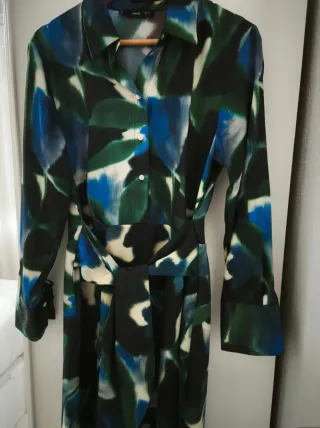Vestido camisero Mango estampado