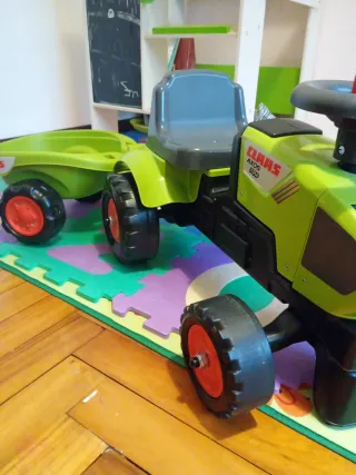 Tractor Infantil con Remolque Verde