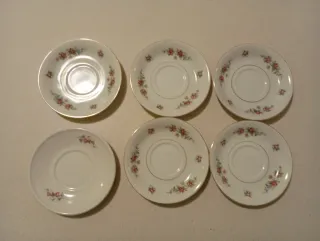 Set 6 Tazze da Thè Vintage Porcellana Rose