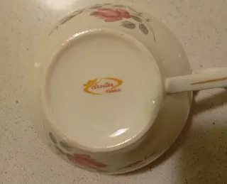 Set 6 Tazze da Thè Vintage Porcellana Rose