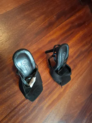 Sandalias tacón Boohoo talla 37