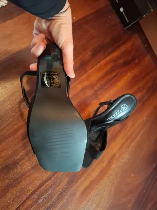 Sandalias tacón Boohoo talla 37