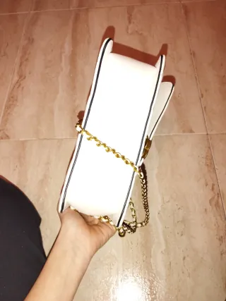 Bolso Chanel Blanco y Dorado