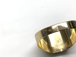 sello oro 18k con piedra con circonita