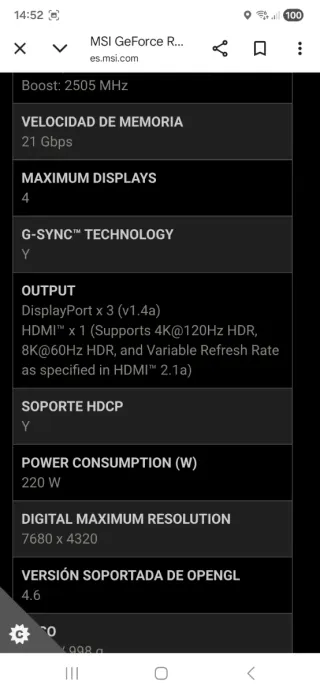 MSI RTX 4070 Super Tarjeta Gráfica