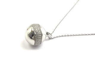 collar plata 925mm con piedra con circonita 19 5cm