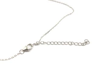 collar plata 925mm con piedra con circonita 19 5cm