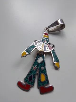 Colgante Plata Ley 925 Arlequín